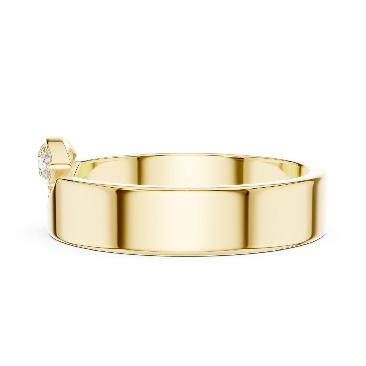 Women's Round Lab Grown Diamond Three-Stone Ring