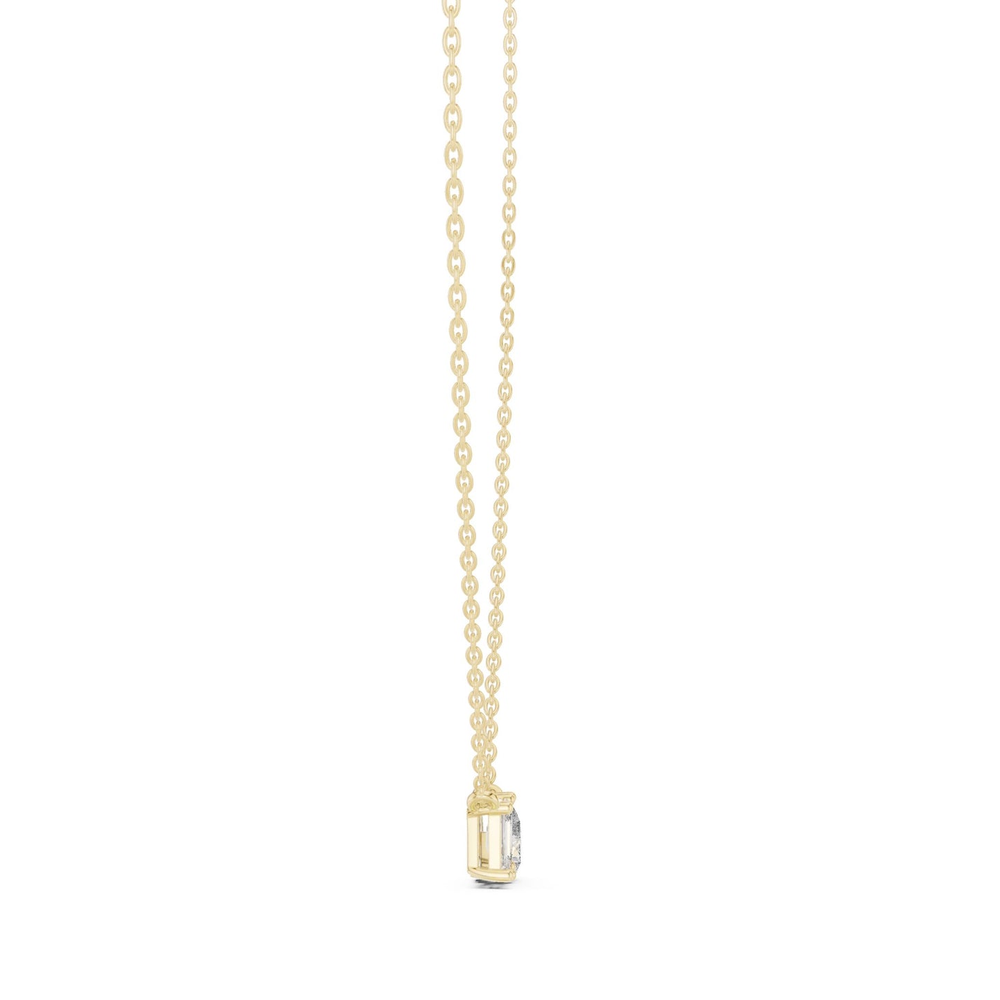 Round Lab Grown Diamond Three-Stone Pendant