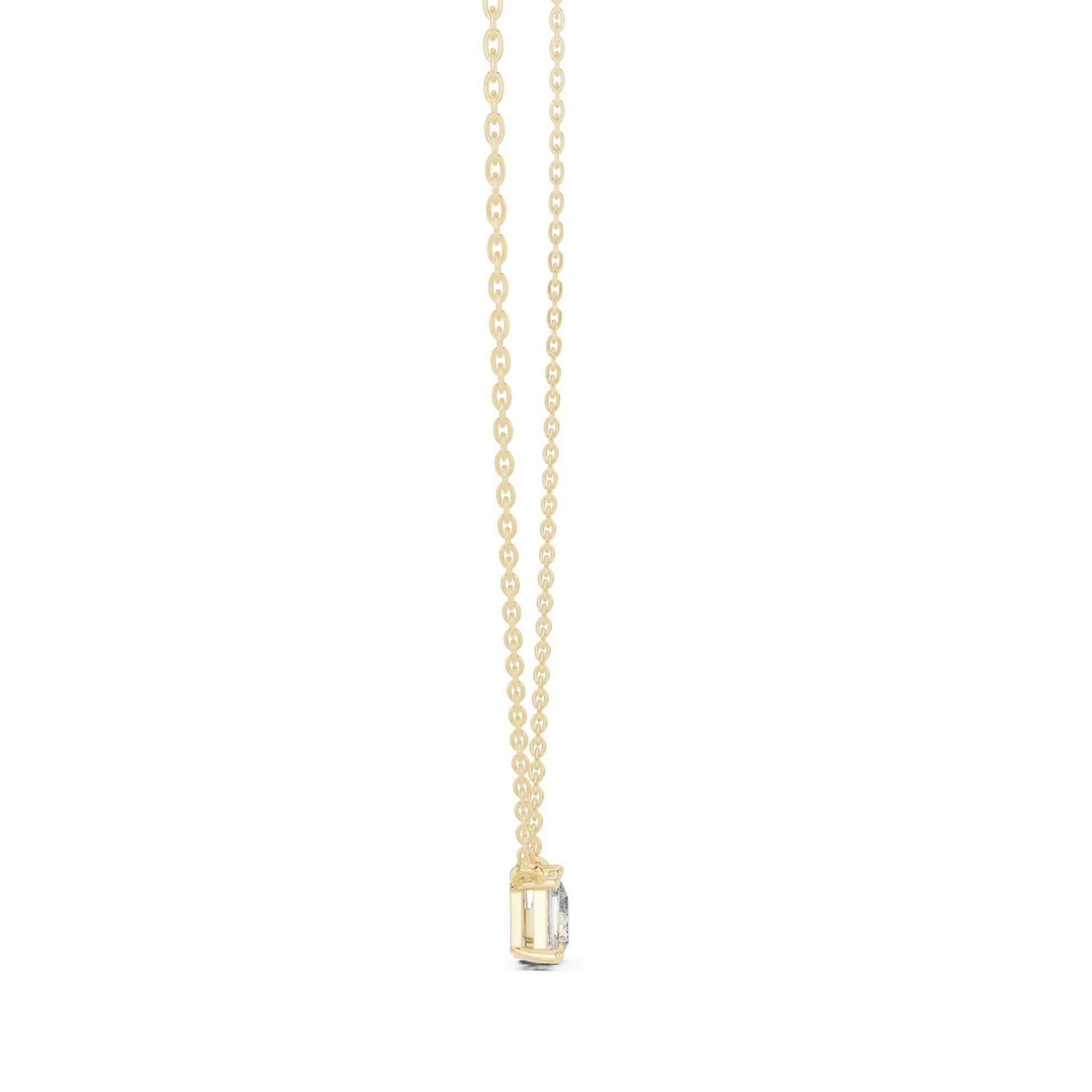 Round Lab Grown Diamond Three-Stone Pendant