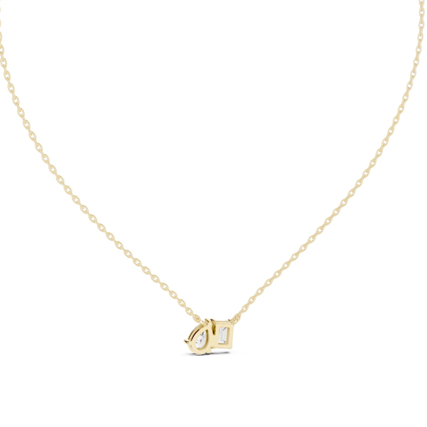 Round Lab Grown Diamond Three-Stone Pendant