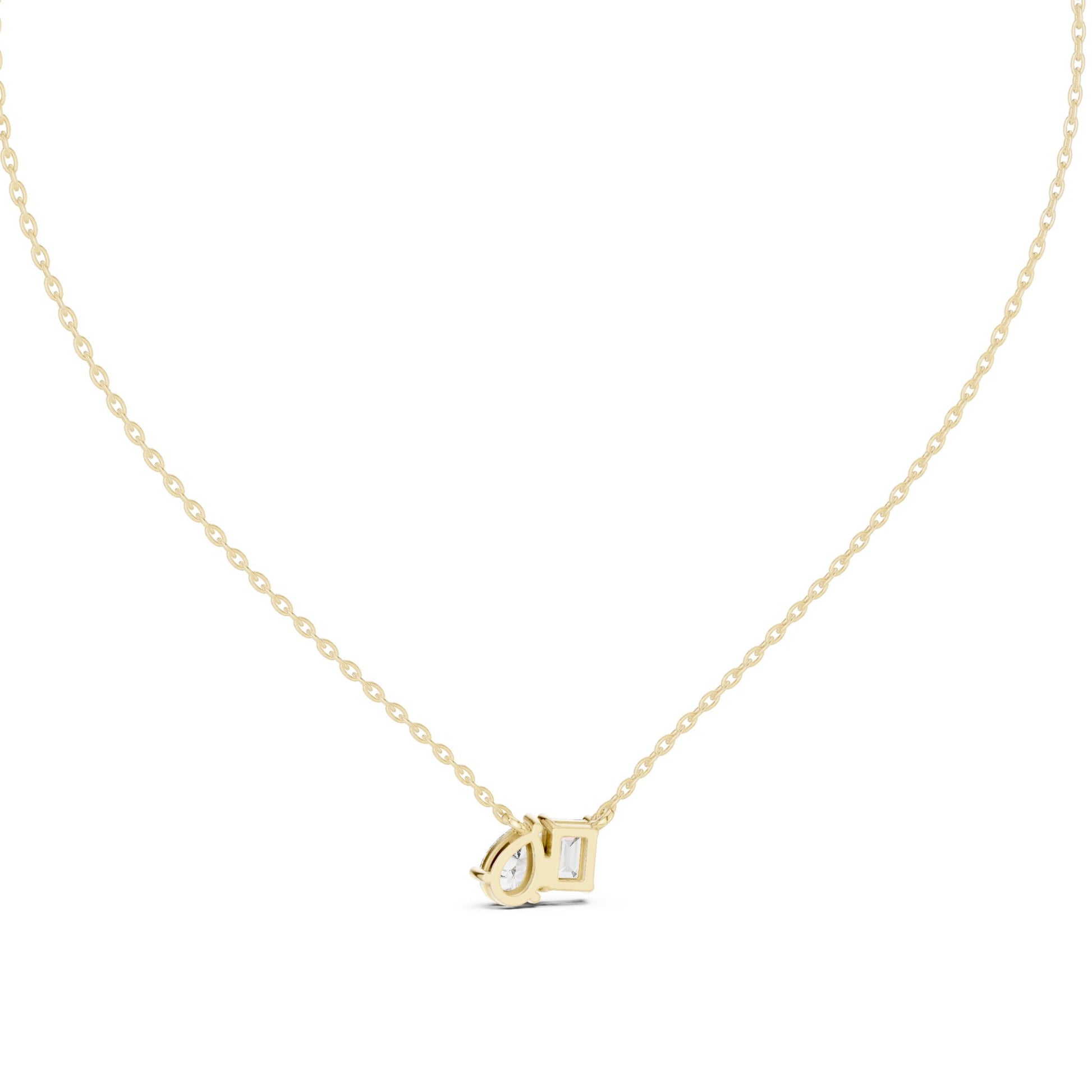 Round Lab Grown Diamond Three-Stone Pendant