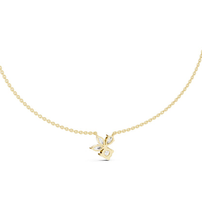 Round Lab Grown Diamond Three-Stone Pendant