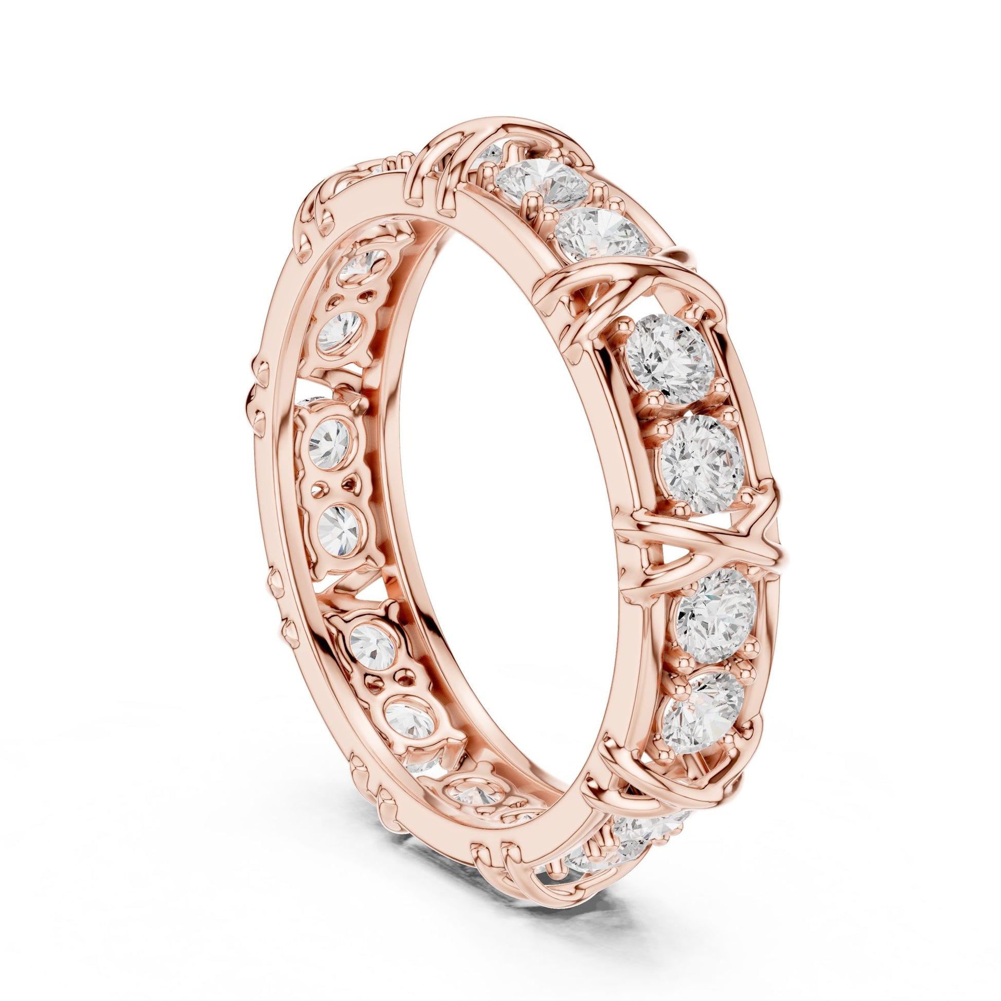Men's Round Lab Grown Diamond Vintage Ring