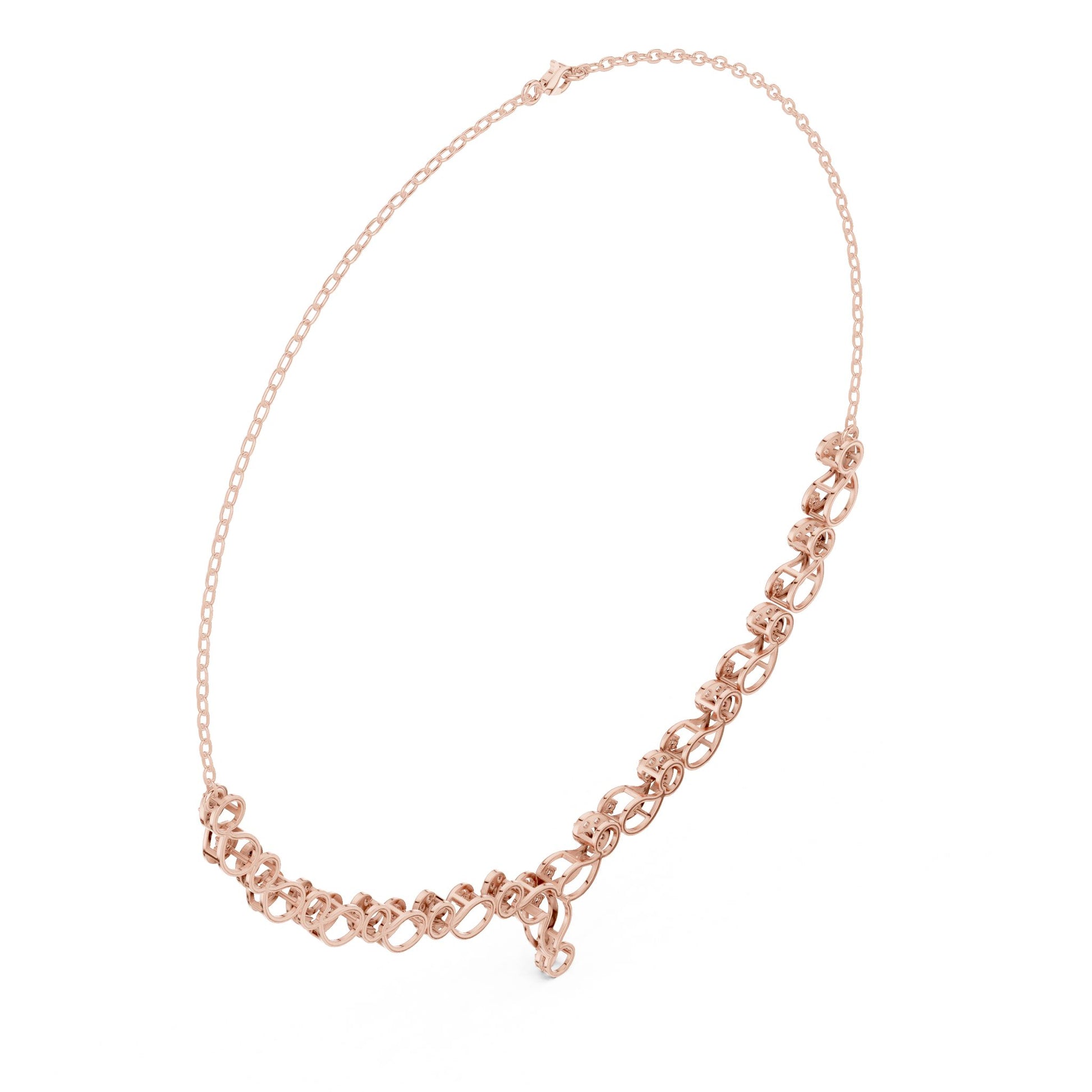 Round Lab Grown Diamond Vintage Pendant