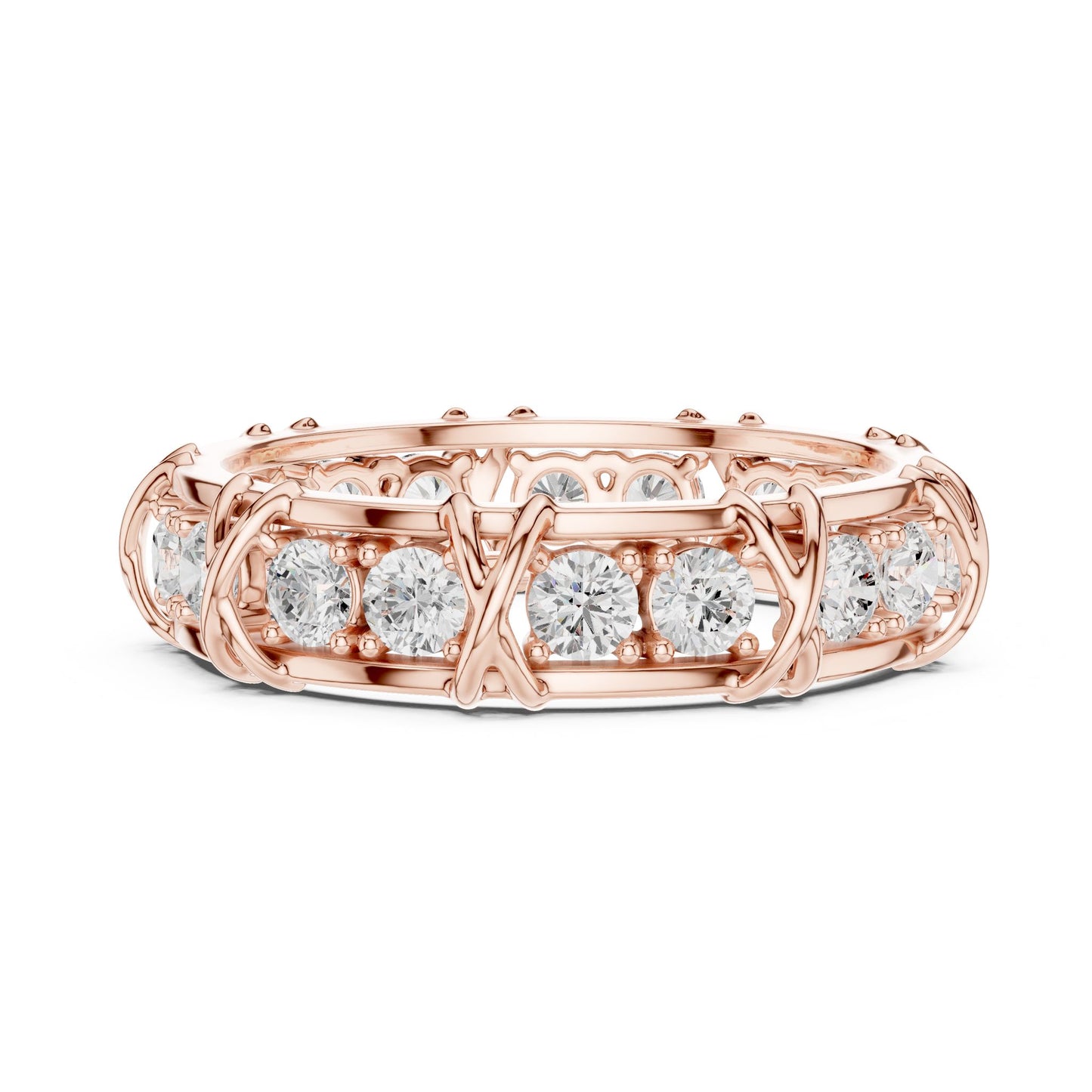 Men's Round Lab Grown Diamond Vintage Ring