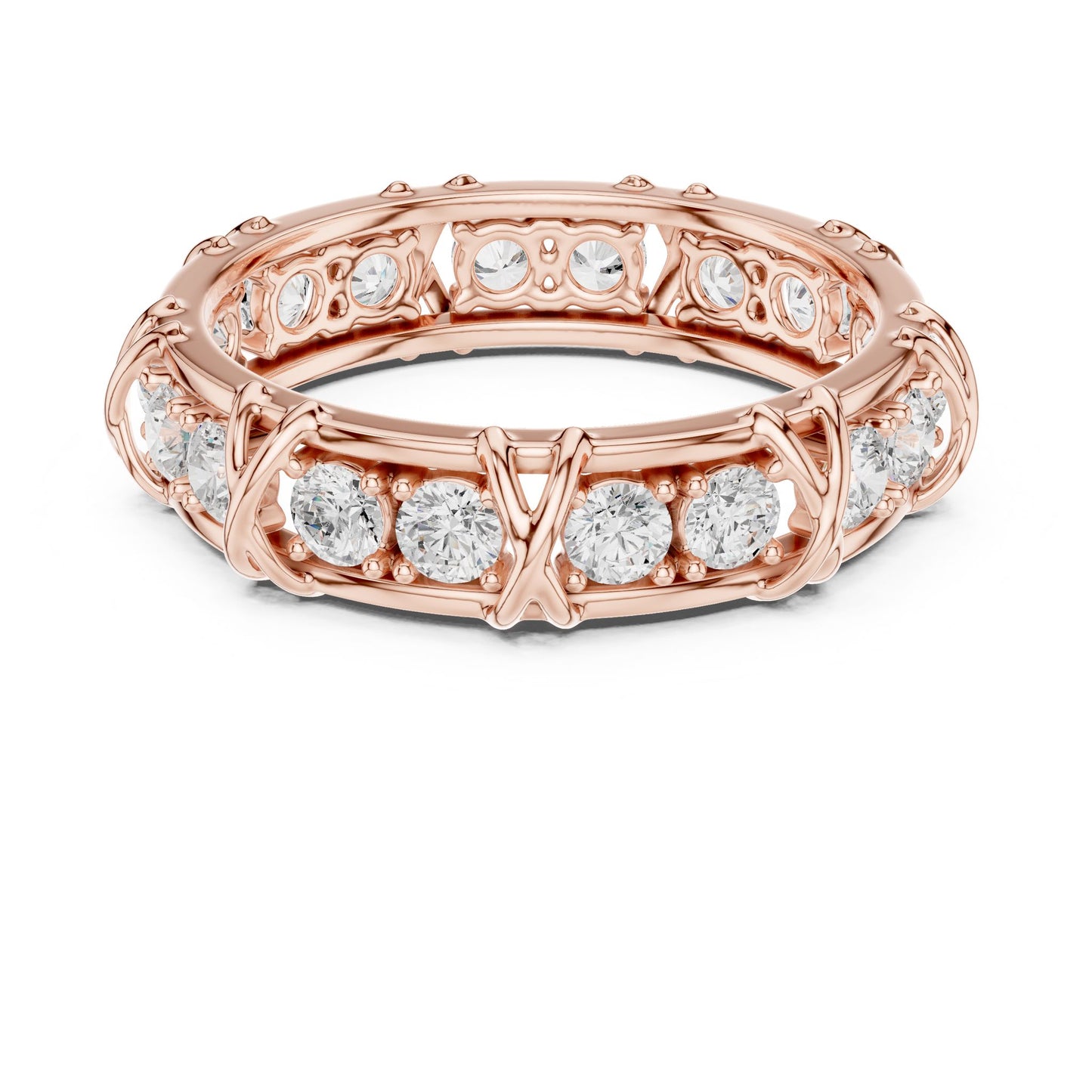 Men's Round Lab Grown Diamond Vintage Ring