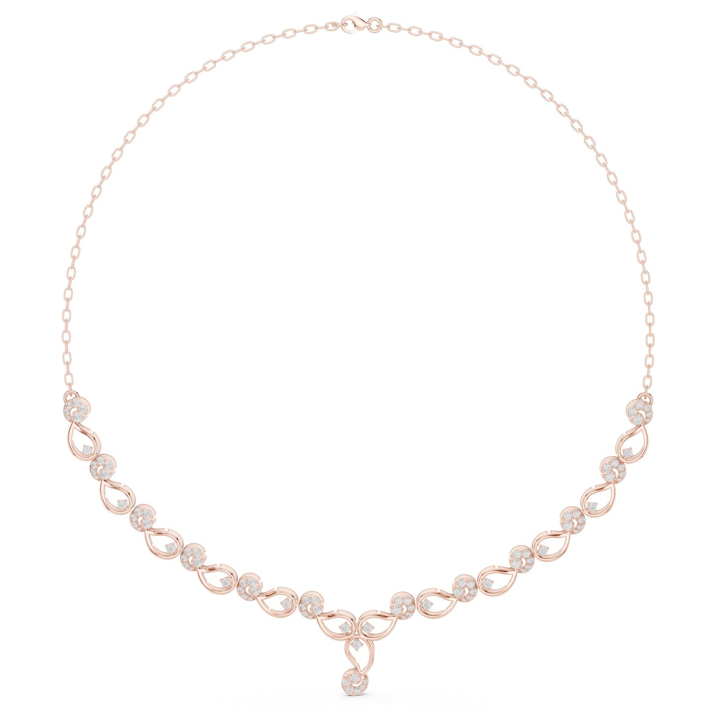 Round Lab Grown Diamond Vintage Pendant