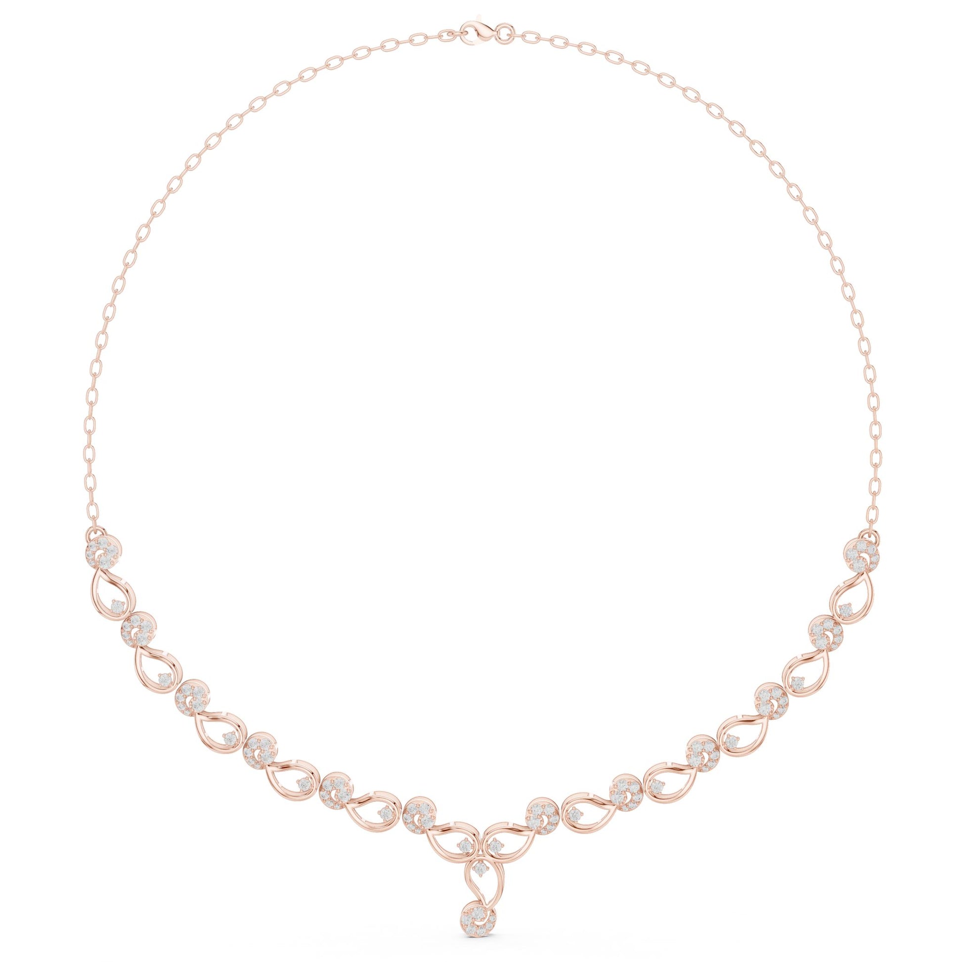 Round Lab Grown Diamond Vintage Pendant