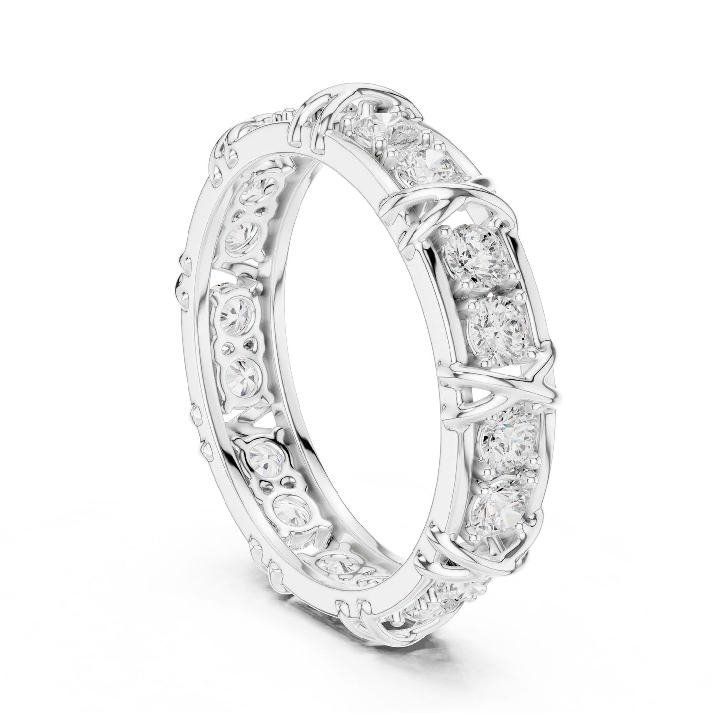 Men's Round Lab Grown Diamond Vintage Ring