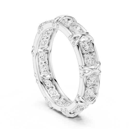 Men's Round Lab Grown Diamond Vintage Ring