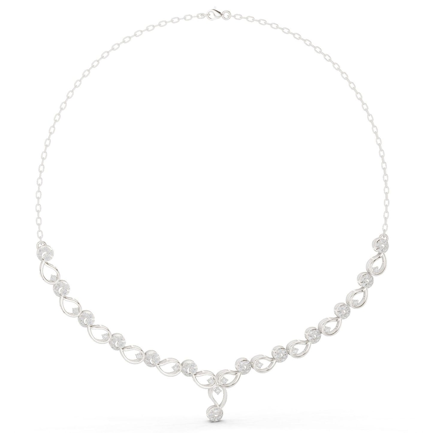 Round Lab Grown Diamond Vintage Pendant