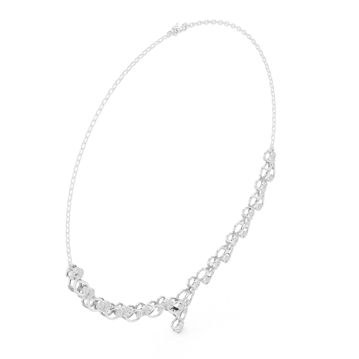 Round Lab Grown Diamond Vintage Pendant