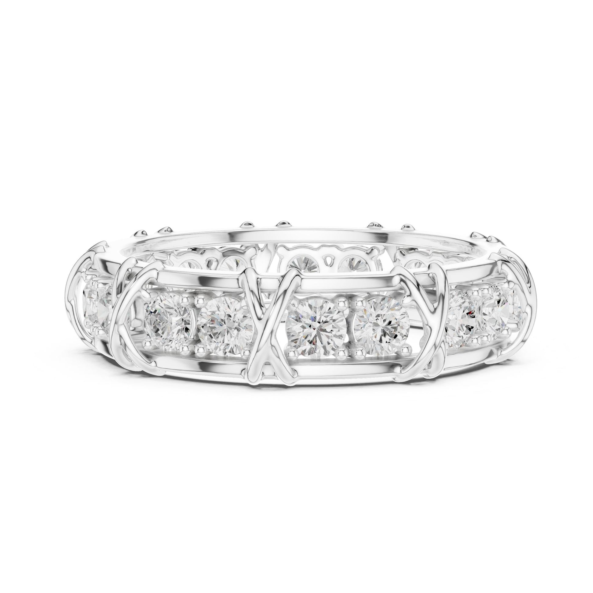 Men's Round Lab Grown Diamond Vintage Ring