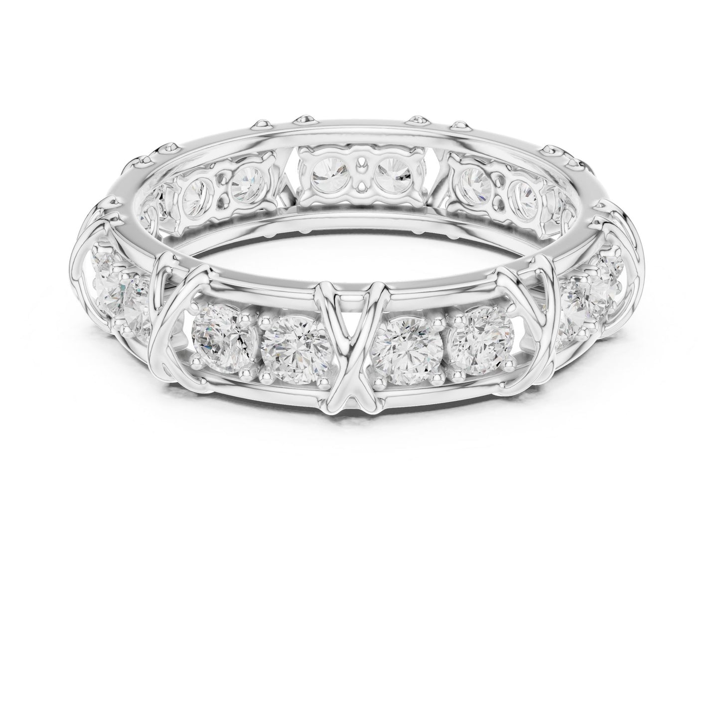Men's Round Lab Grown Diamond Vintage Ring