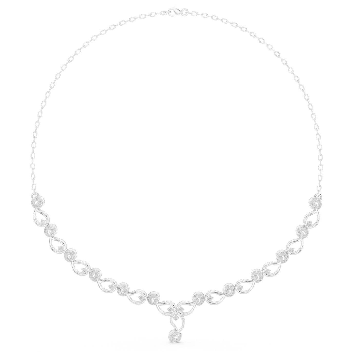 Round Lab Grown Diamond Vintage Pendant