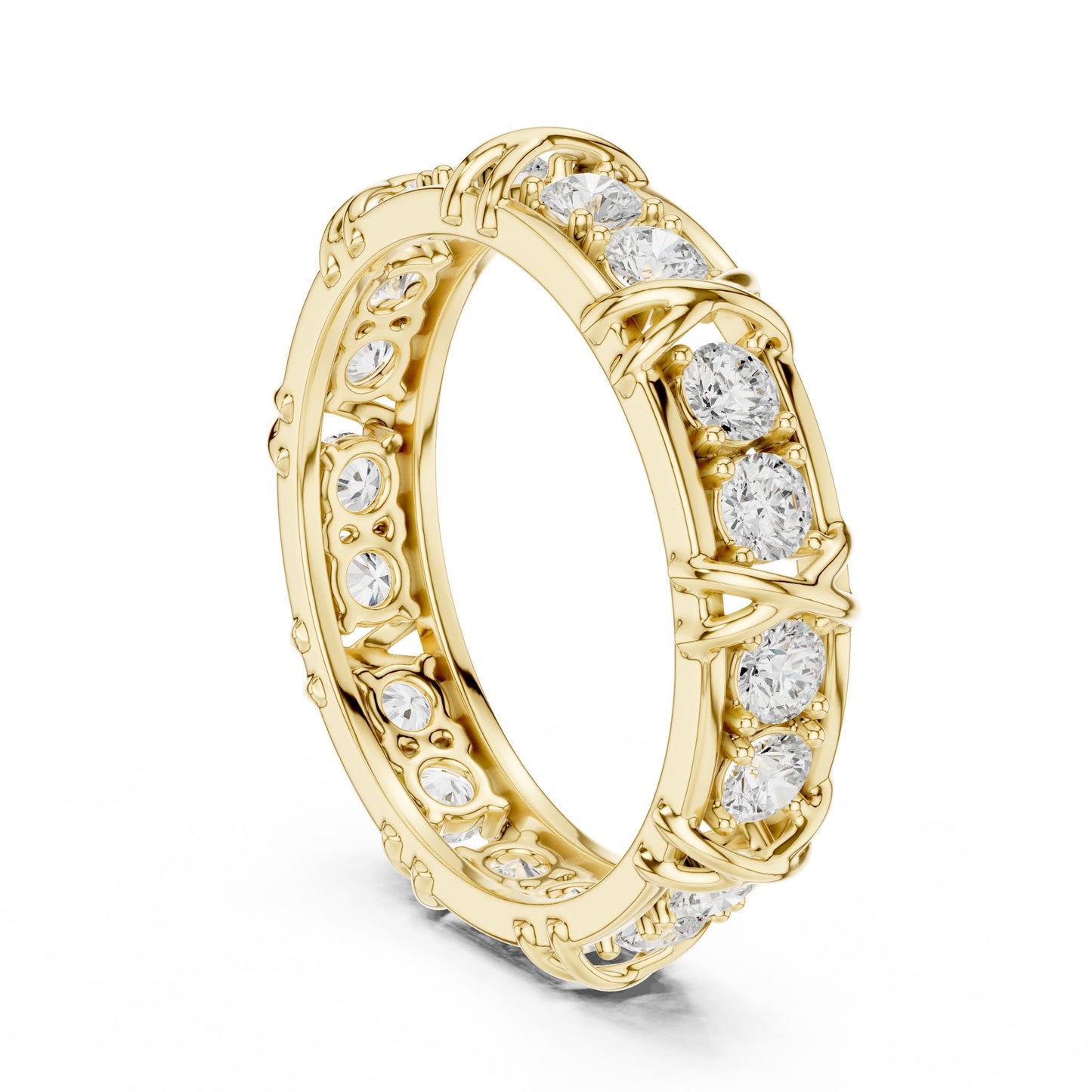 Men's Round Lab Grown Diamond Vintage Ring