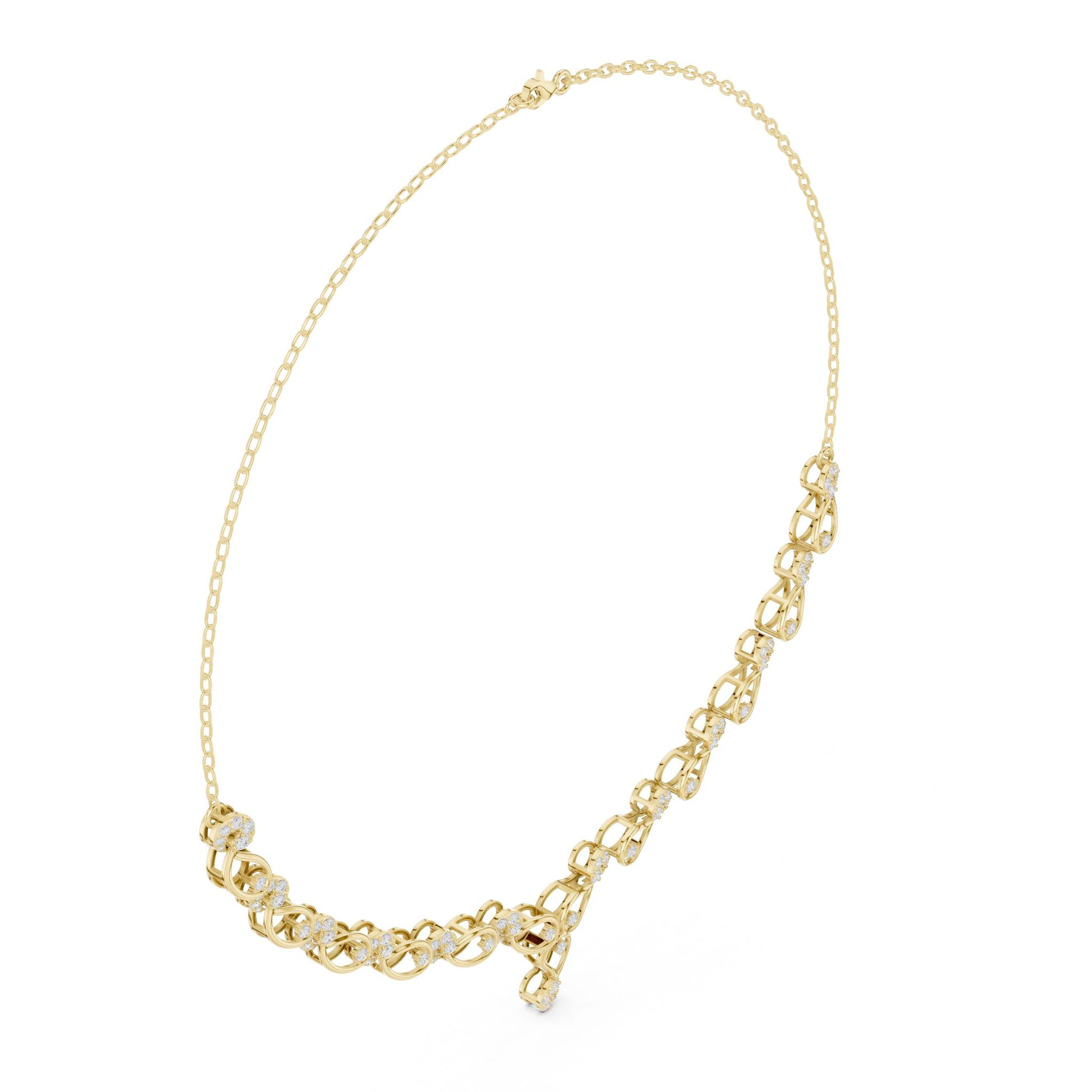 Round Lab Grown Diamond Vintage Pendant