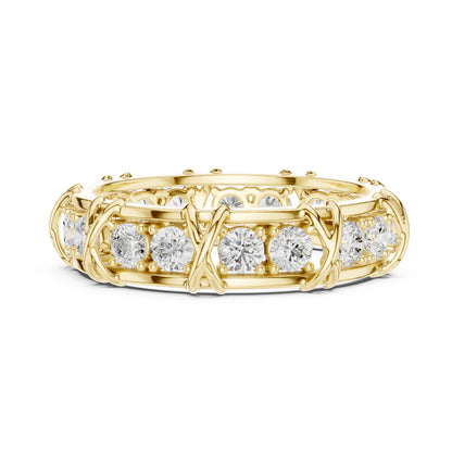 Men's Round Lab Grown Diamond Vintage Ring