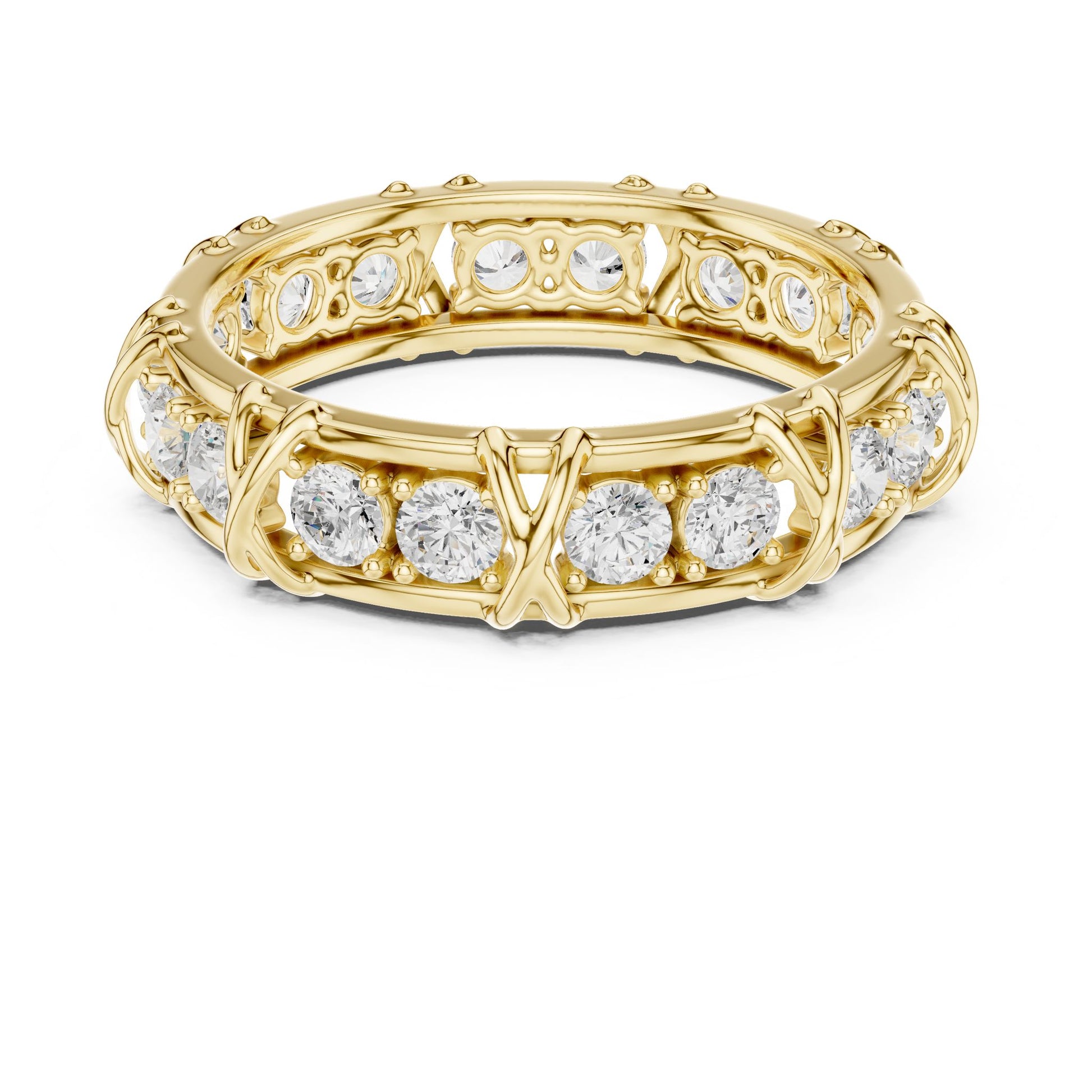 Men's Round Lab Grown Diamond Vintage Ring