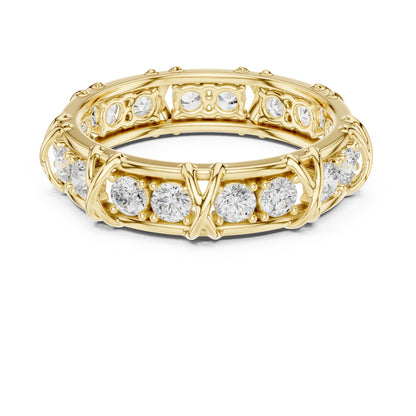 Men's Round Lab Grown Diamond Vintage Ring