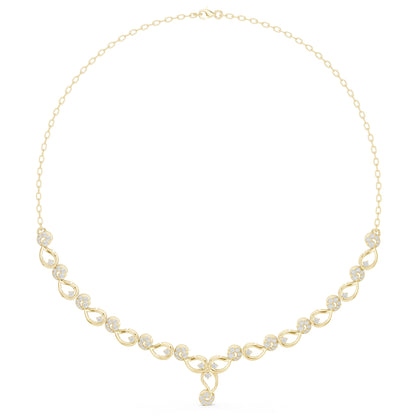 Round Lab Grown Diamond Vintage Pendant