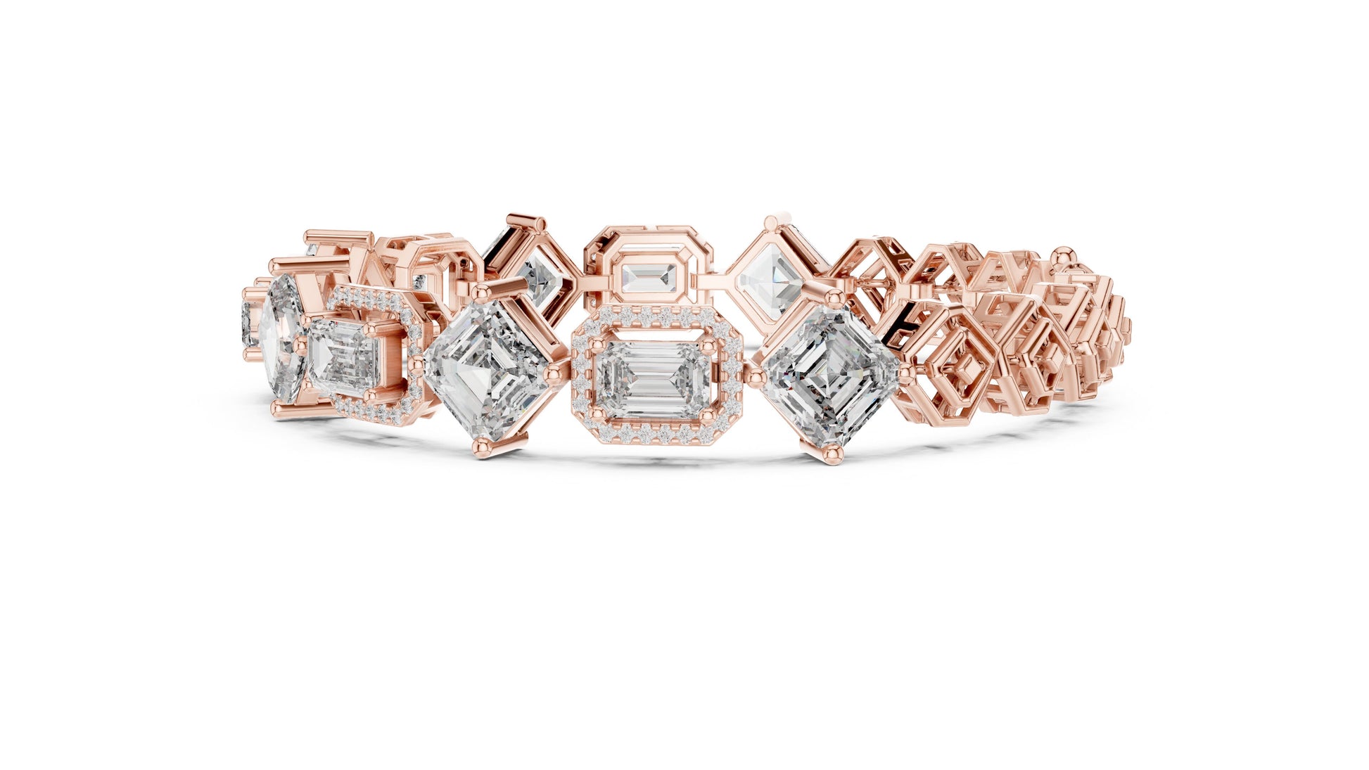 Emerald Tennis Lab Grown Diamond Bracelet