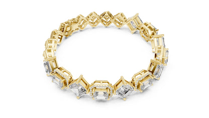 Emerald Tennis Lab Grown Diamond Bracelet