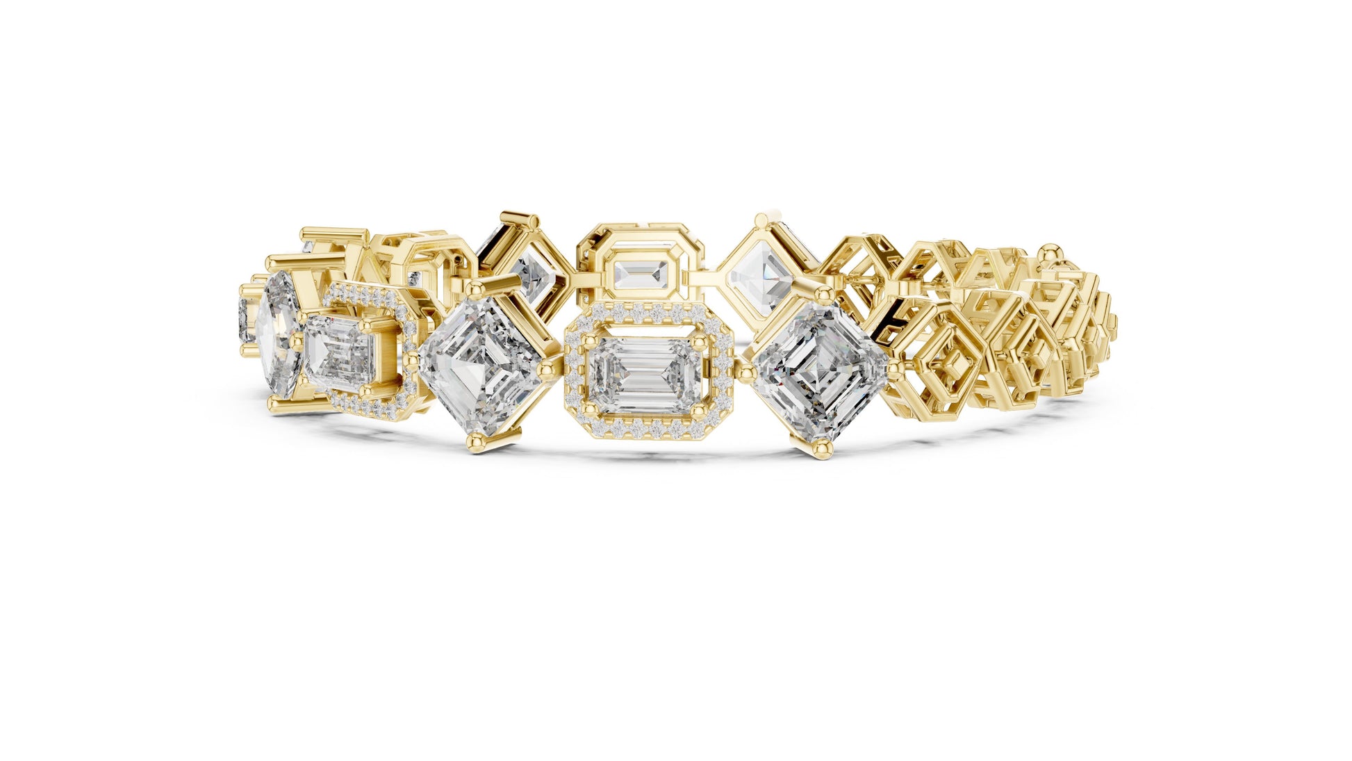 Emerald Tennis Lab Grown Diamond Bracelet