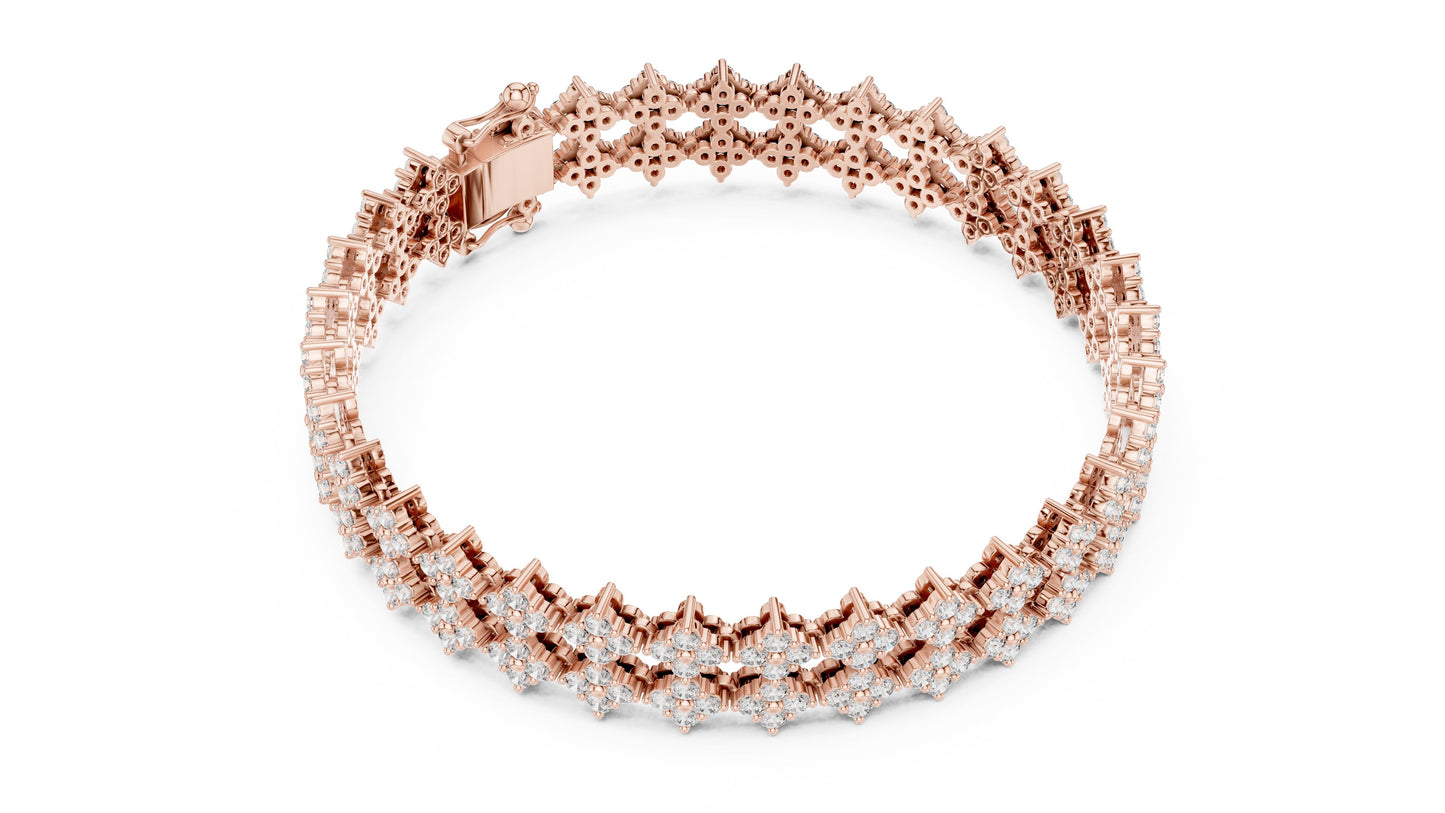 Round Bracelet Lab Grown Diamond Bracelet