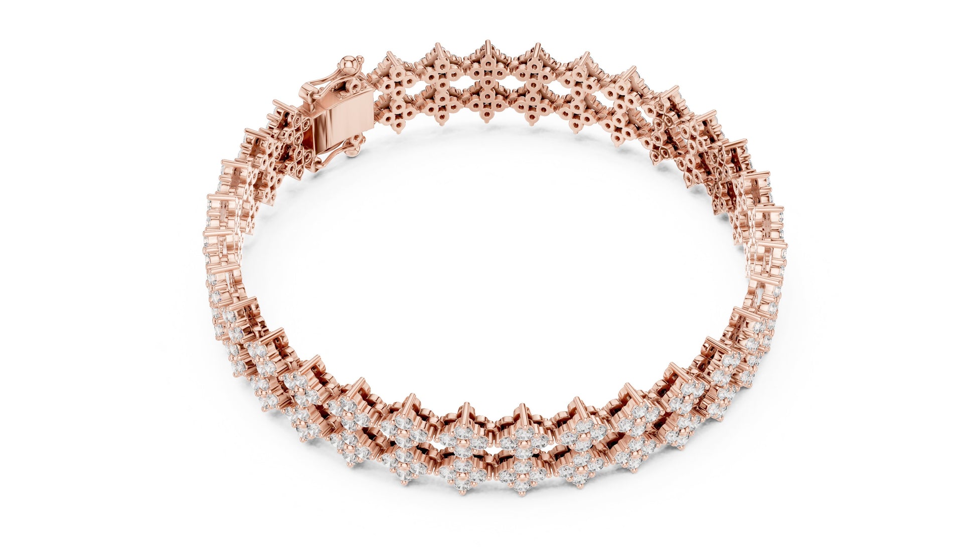 Round Bracelet Lab Grown Diamond Bracelet