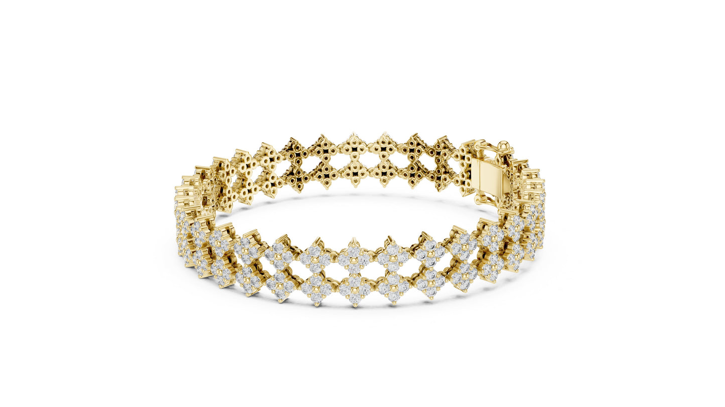 Round Bracelet Lab Grown Diamond Bracelet