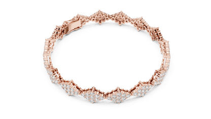 Round Cluster Lab Grown Diamond Bracelet