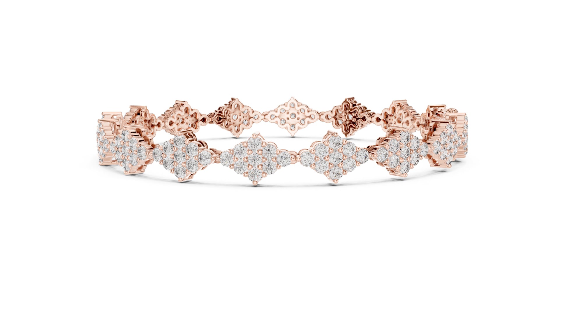 Round Cluster Lab Grown Diamond Bracelet