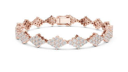 Round Cluster Lab Grown Diamond Bracelet