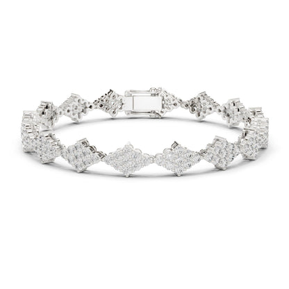 Round Cluster Lab Grown Diamond Bracelet