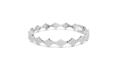 Round Cluster Lab Grown Diamond Bracelet
