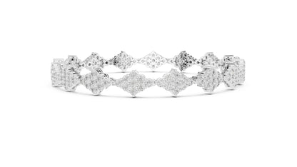 Round Cluster Lab Grown Diamond Bracelet