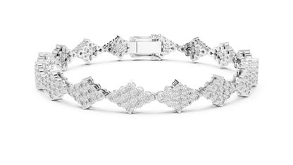 Round Cluster Lab Grown Diamond Bracelet
