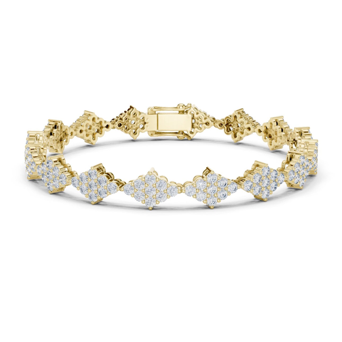 Round Cluster Lab Grown Diamond Bracelet