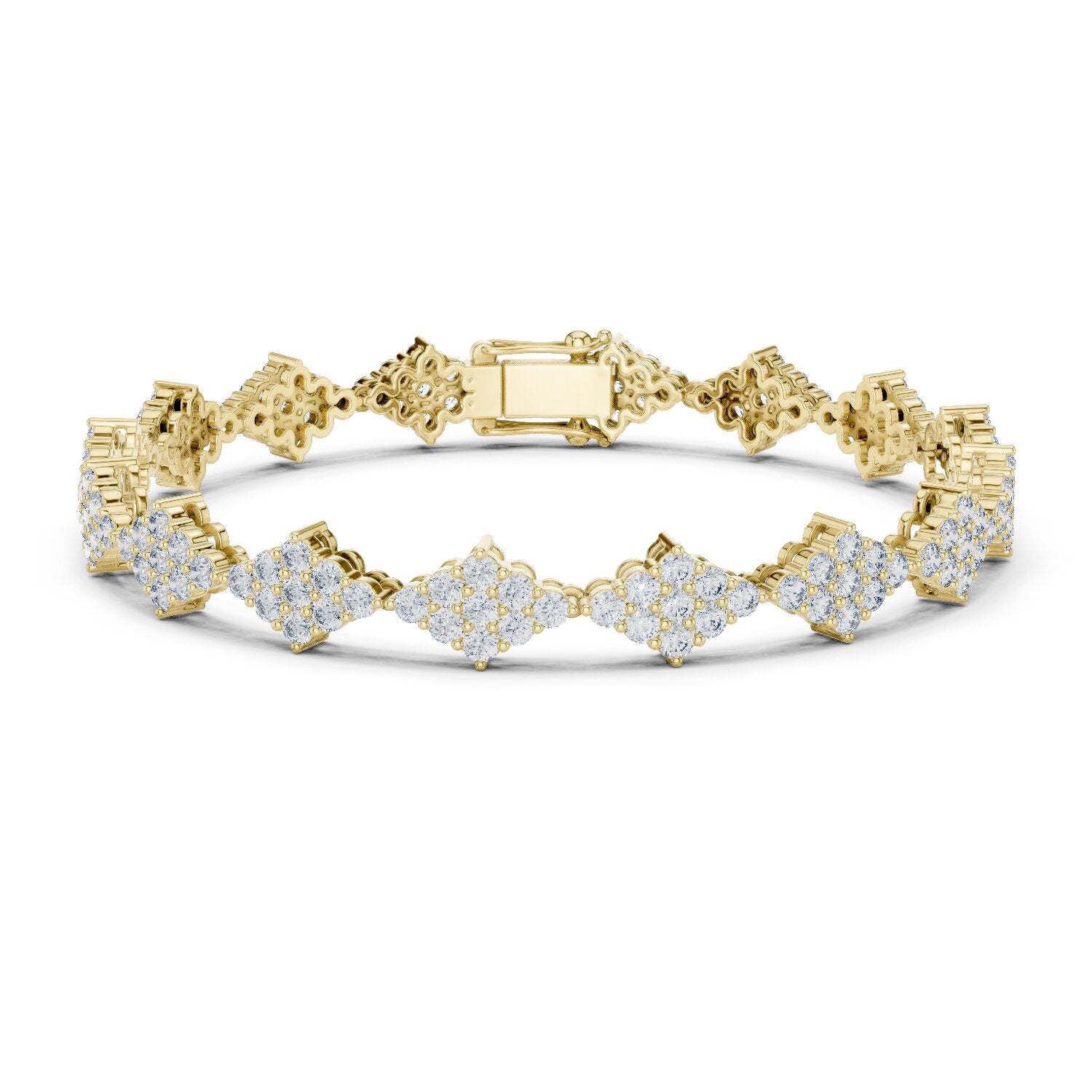 Round Cluster Lab Grown Diamond Bracelet