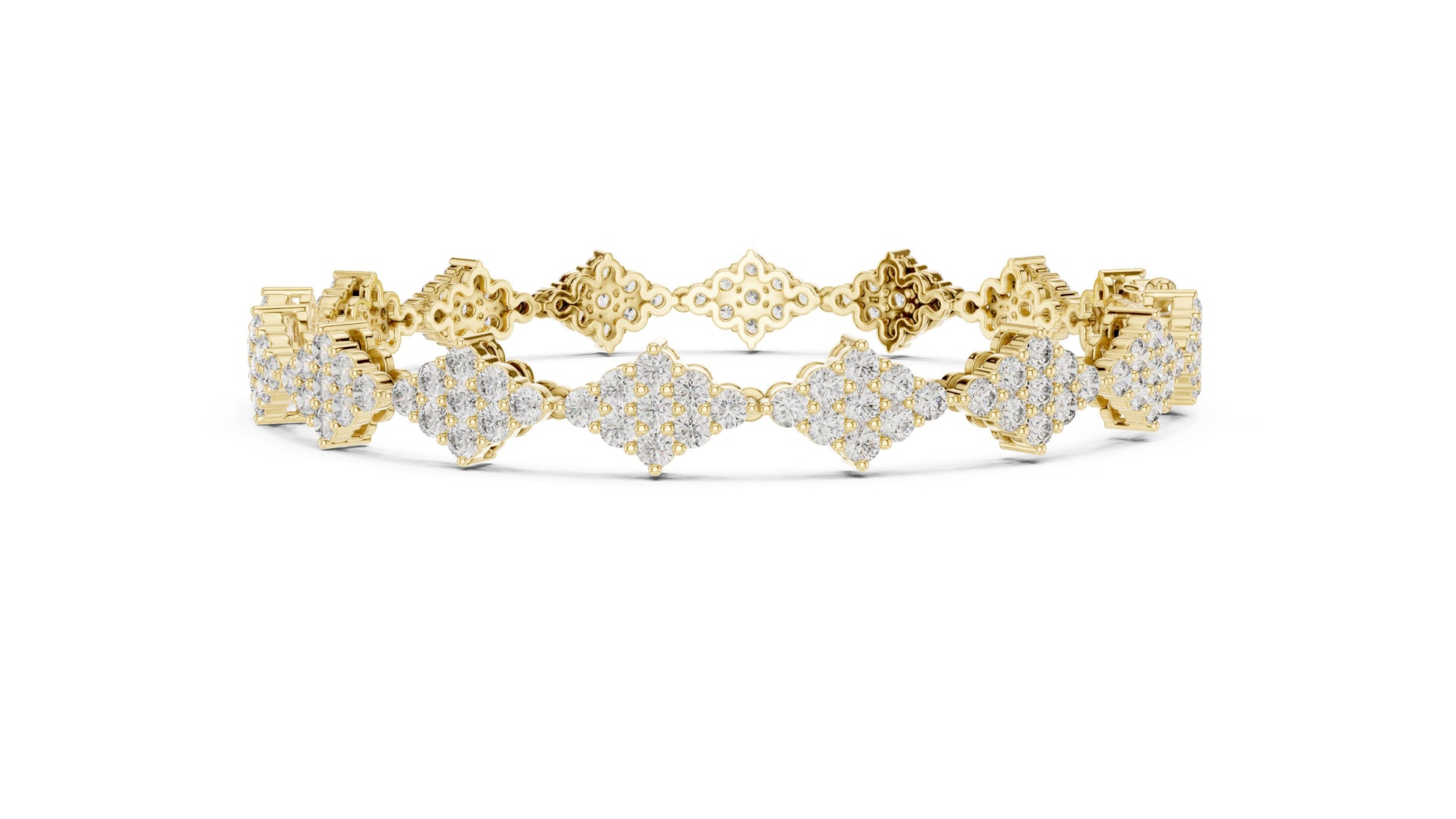 Round Cluster Lab Grown Diamond Bracelet