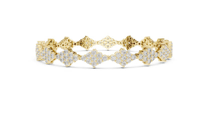 Round Cluster Lab Grown Diamond Bracelet
