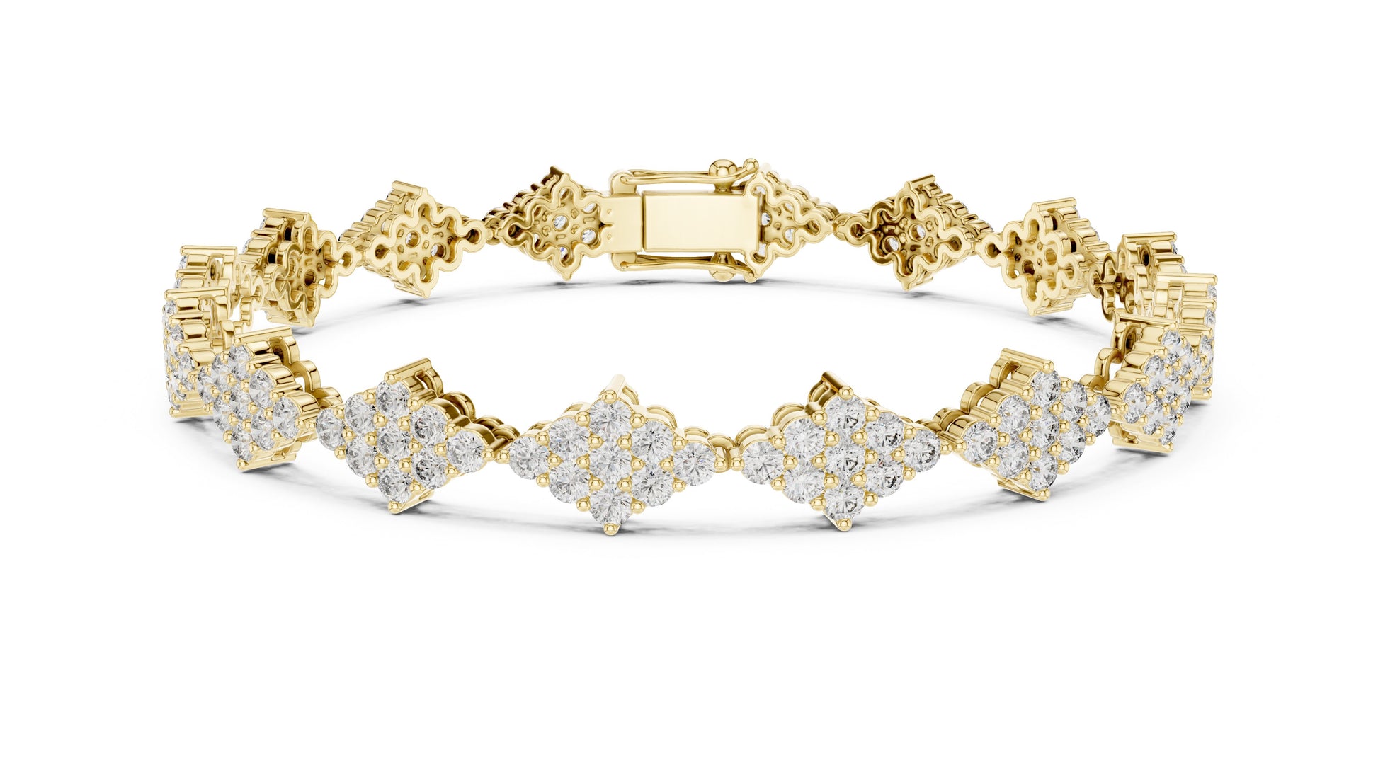 Round Cluster Lab Grown Diamond Bracelet
