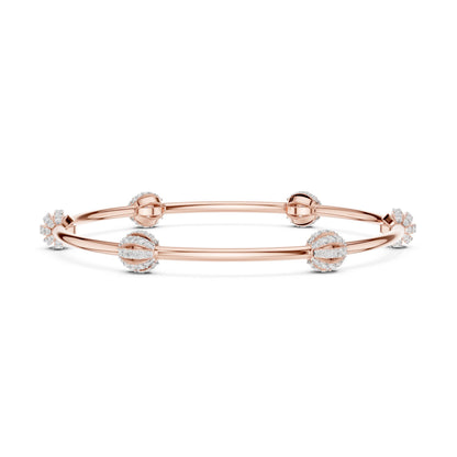 Round Bangle Lab Grown Diamond Bracelet