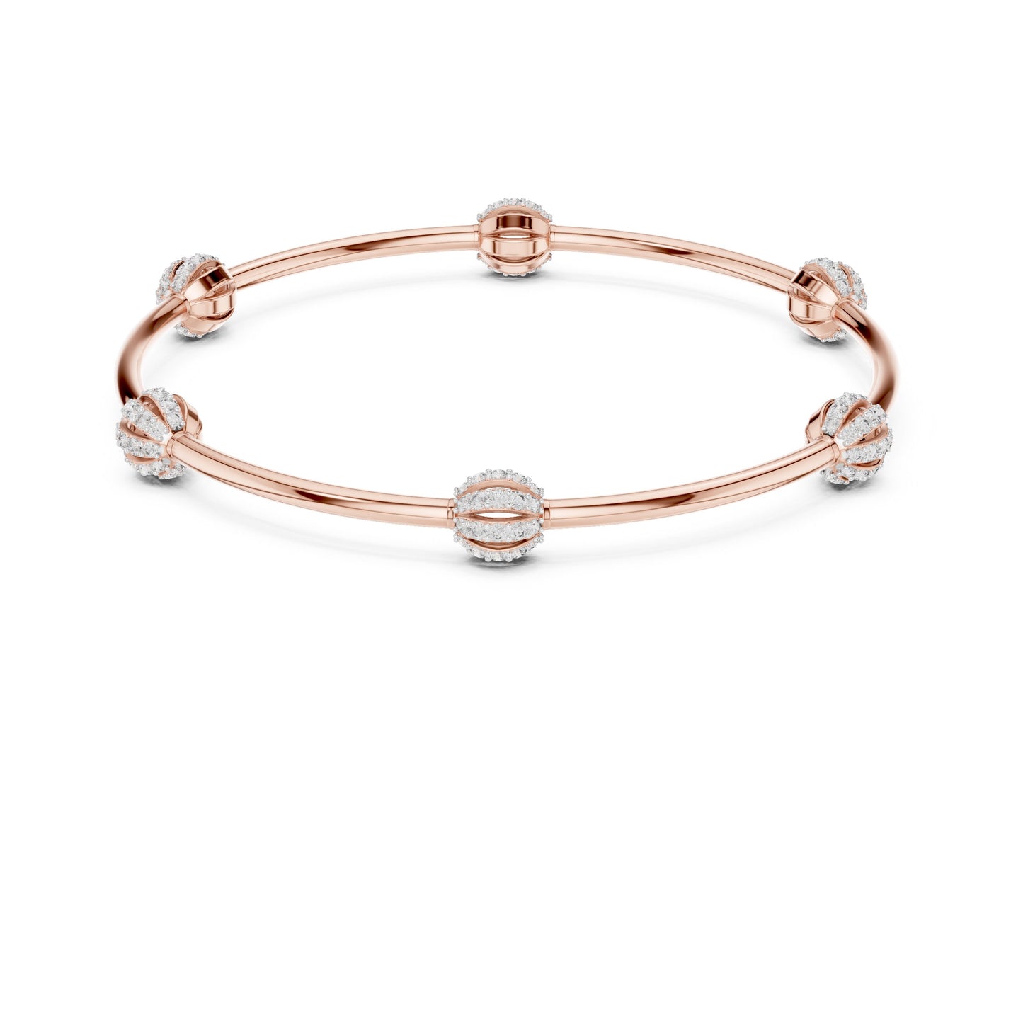 Round Bangle Lab Grown Diamond Bracelet