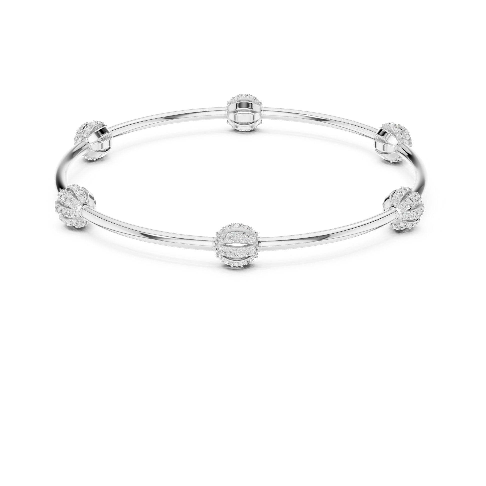 Round Bangle Lab Grown Diamond Bracelet