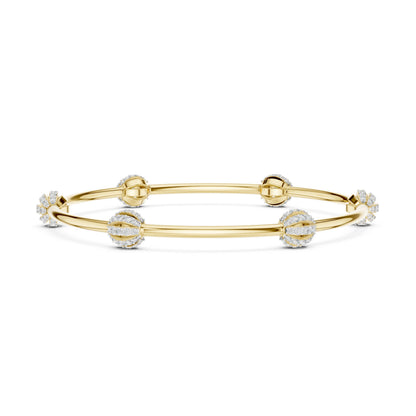 Round Bangle Lab Grown Diamond Bracelet