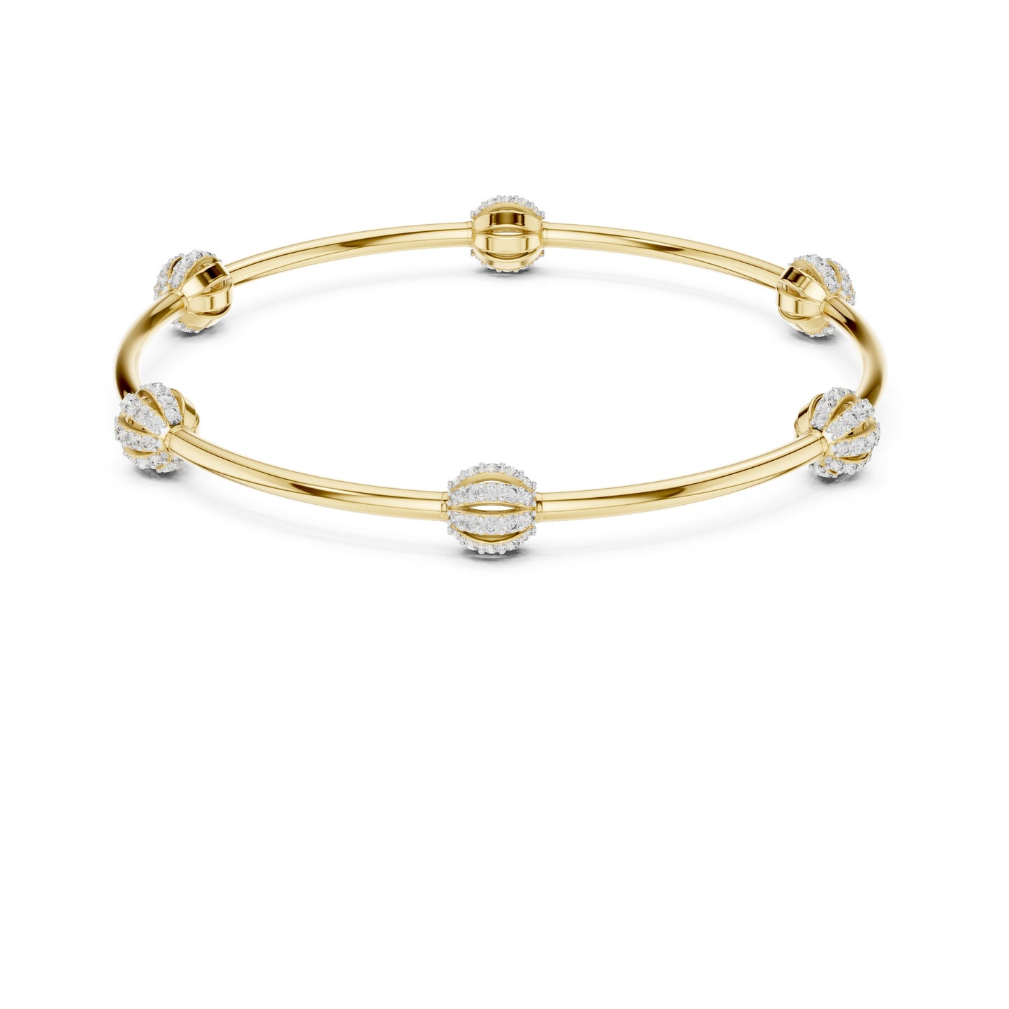 Round Bangle Lab Grown Diamond Bracelet