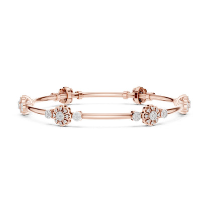 Round Bangle Lab Grown Diamond Bracelet