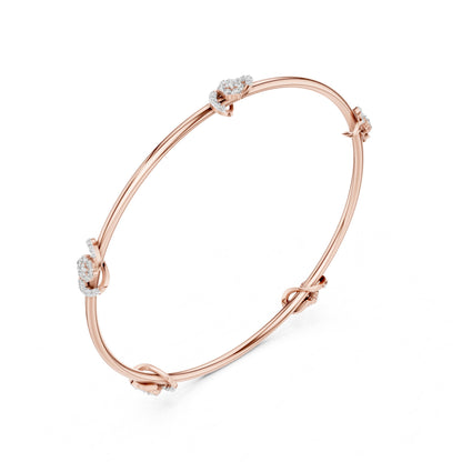 Round Bangle Lab Grown Diamond Bracelet